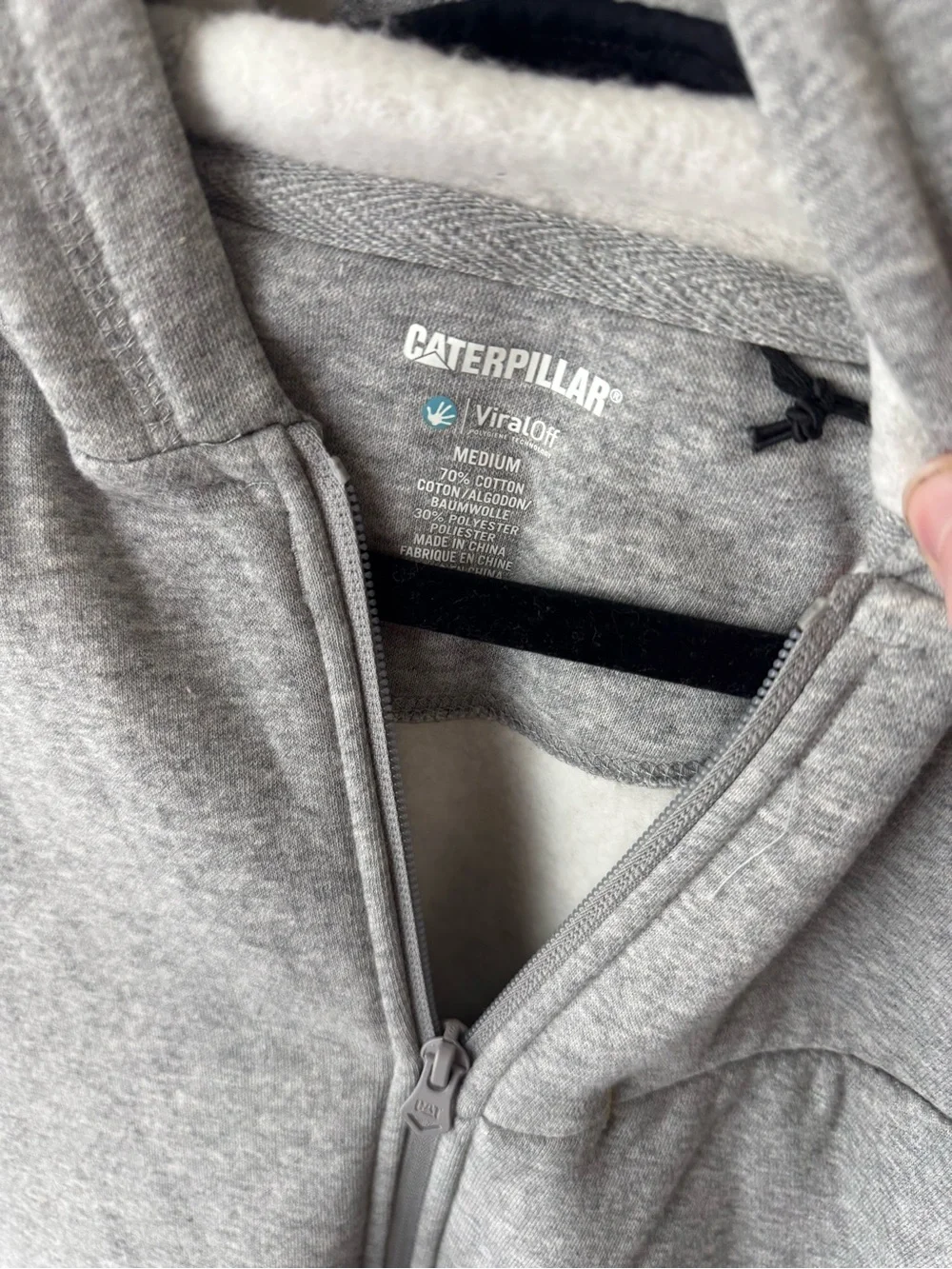 Caterpillar Men's ViralOff Hoodie Medium Full Zip Hooded Jacket Nurse CNA Doc